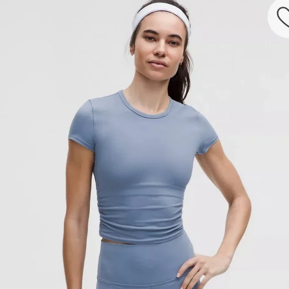 LULULEMON ALL IT TAKES BACK TWIST RIBBED SHORT SLEEVE - Picture 9 of 12